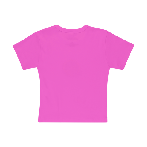 DUMB LOGO BABY TEE (PINK)