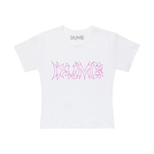 Load image into Gallery viewer, DUMB LOGO BABY TEE (WHITE)
